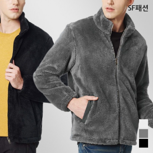 후면 기모 본딩 보아퍼 집업 점퍼