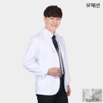정전기방지 남성 기본 의사자켓 반 의사가운 제전사 사용