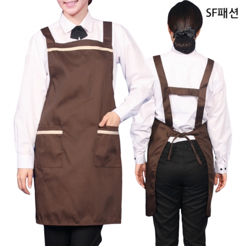 H형 커피 앞치마 유니폼 집들이 식당 서빙 가정 카페