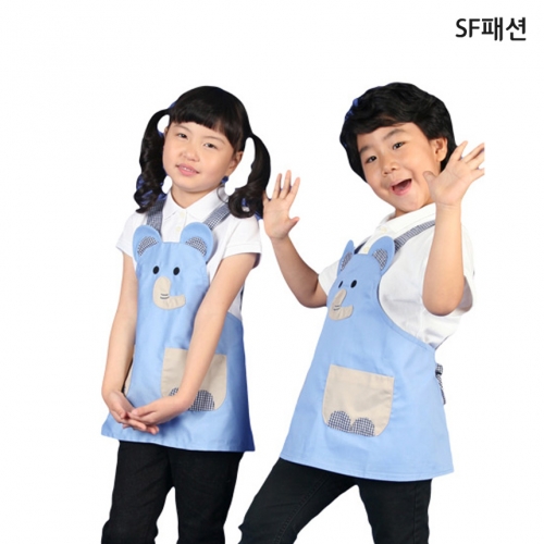 코끼리 앞치마 아동용 동물 캐릭터 유아 어린이집 유치원 키즈