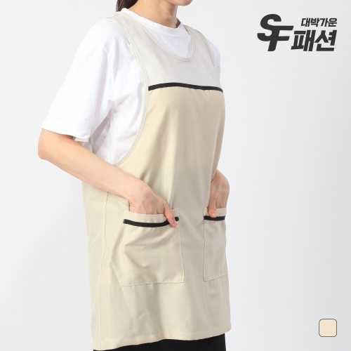 SF패션 여름 생활방수 경량 요양원 보호사 메쉬 원피스형 앞치마