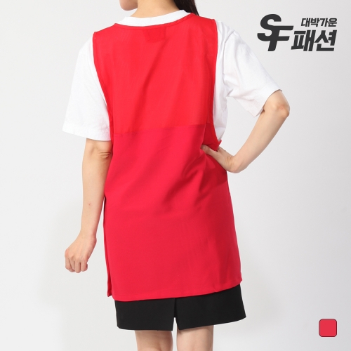 SF패션 여름 경량 요양원 보호사 메쉬 원피스형 앞치마