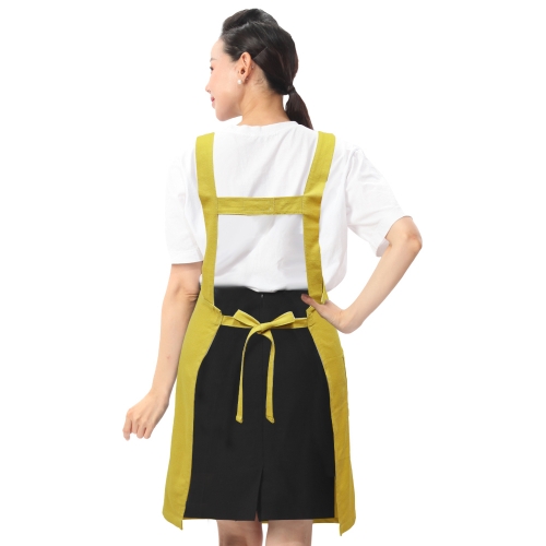 앞트임 H형 앞치마 카페 식당 공방 로고 인쇄 자수