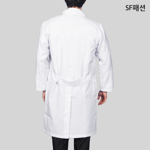 폴리마뜨 남 의사 가운 긴팔 실험복 연구원 병원 실습