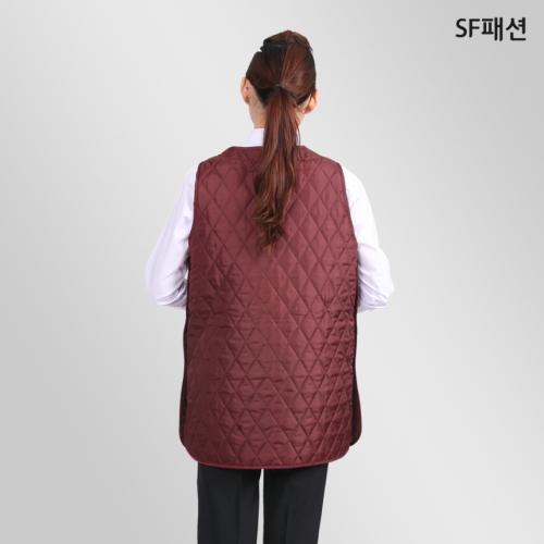 넓은포켓 겨울누빔 앞치마 원피스형 생활방수