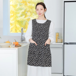 원피스 앞치마 가벼운 플레어 쉬폰 플라워 꽃무늬 어린이집