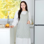 원피스 앞치마 가벼운 플레어 쉬폰 플라워 꽃무늬 어린이집