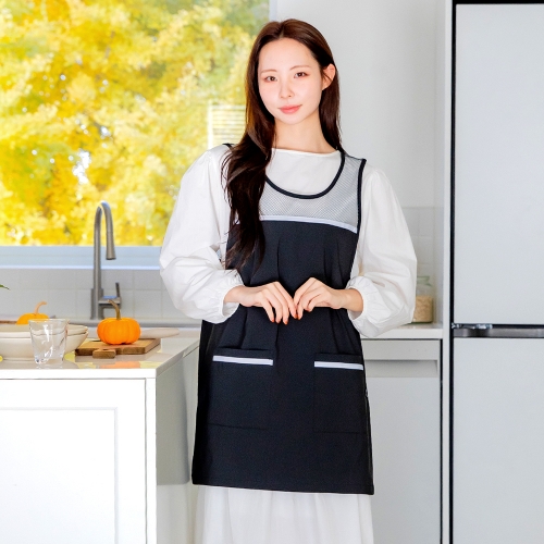 망사 앞치마 원피스 주머니 시원한 주방 요양보호사