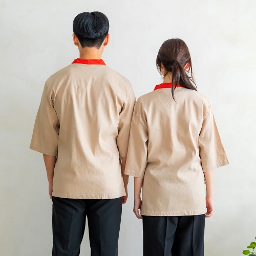 심플 일식복 일식가운 유니폼 조리복 쉐프복 남녀공용