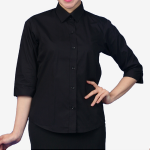 여성 셔츠 7부 스판 무지 유니폼 데일리 셔츠 홀서빙복 3컬러