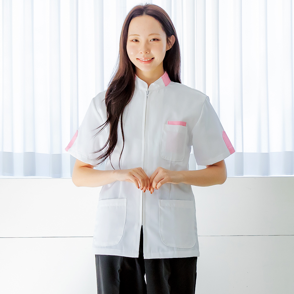 여자 의사가운 자켓 반팔 여름 병원 유니폼 간호복 병원복