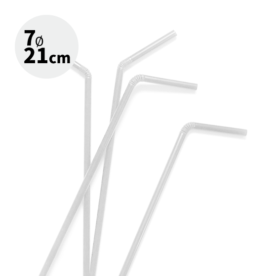 자바라 스트로우 투명 (7mm x 21cm) (10,000개입)