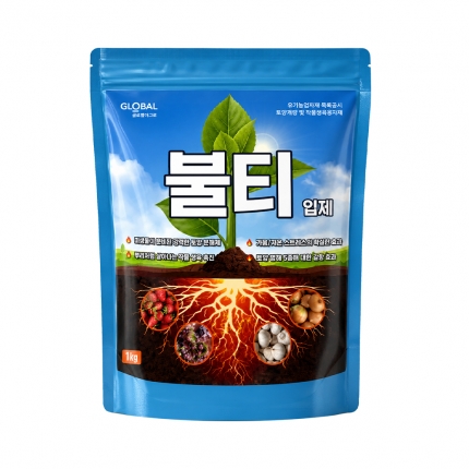 글로벌아그로 불티 입제 1kg 토양활성제 보습 개량제 친환경 미생물 유기농업자재