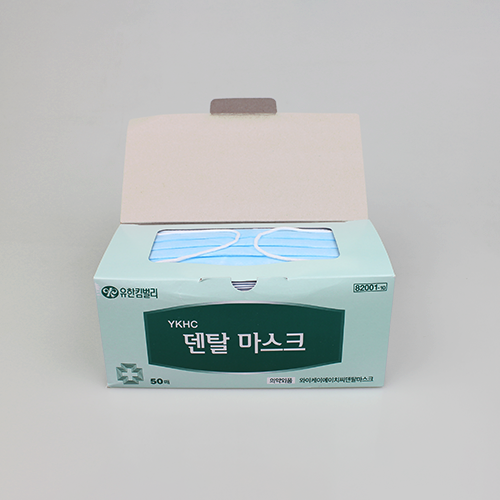 일회용 덴탈마스크 / 고무줄형 / 50개입