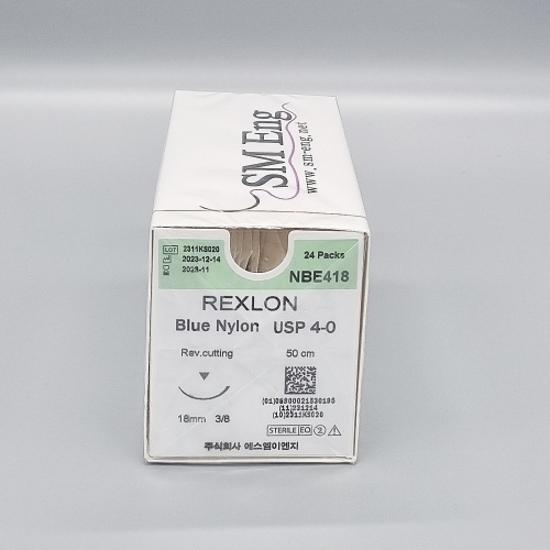 블루나이론NBE418(NB434대체) / 4-0/18mm / 24개입