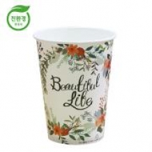 (친환경 종이컵) 380ml (13온스)-플라워 1000개/1박스