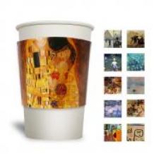 (컵홀더)10/13온스-명화 20종 혼합 500개/1박스