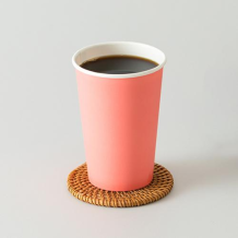 (컬러 종이컵) 380ml (13온스) 컬러컵-코랄핑크 1000개/1박스