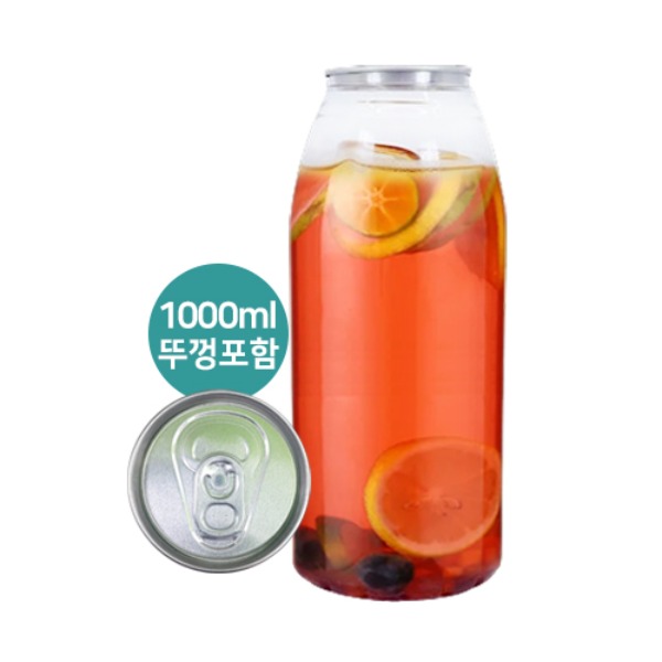 (기간한정 특가) (공캔)캔시머용 PET 리터 공캔 1000ml 세트100개