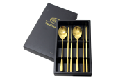 (홈아트)스텐티타늄 수저세트2인(골드)