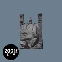 (소분200매-비닐봉투)마트용손잡이 1호-중 블랙