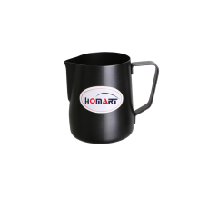 (홈아트) 테프론 스팀피처 밀크저그-600ml (블랙)