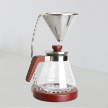 (홈아트) 비치우드프레임 드리퍼세트-브라운