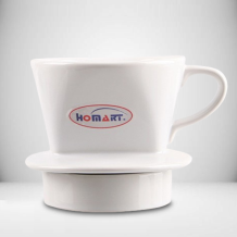 (홈아트) 도자기 드리퍼(1X2)-화이트