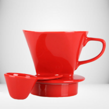 (홈아트) 도자기 드리퍼(1X2)-레드