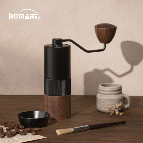 (홈아트)HOM-2021-BW 휴대용핸드밀(스테인레스날)-우드블랙(BW)