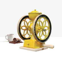 (홈아트)FK140-Y 주물쌍바퀴핸드밀-옐로우