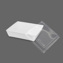 (종이용기) 샌드위치 트레이 용기 4호 (화이트) - 500개/1박스