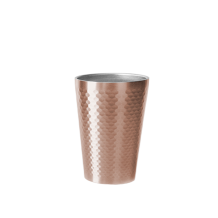 (홈아트) 이중진공 (벌집)스텐컵350ml-로즈골드