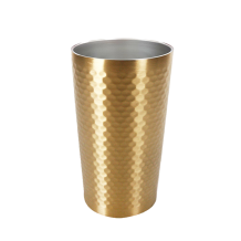 (홈아트) 이중진공 (벌집)스텐컵510ml-골드