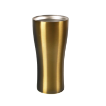 (홈아트) 이중진공 (라인)스텐컵420ml-골드