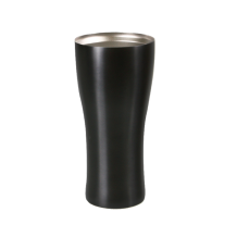 (홈아트) 이중진공 (라인)스텐컵420ml-블랙