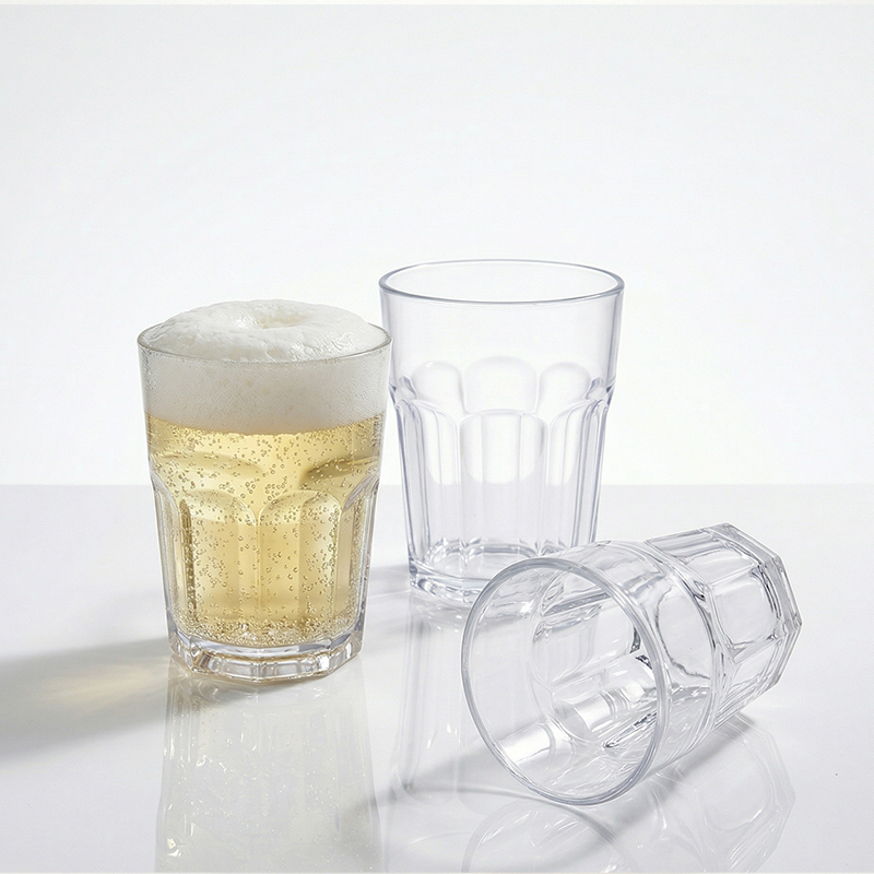 (PC컵) 8각컵 270ml(9온스) - 투명