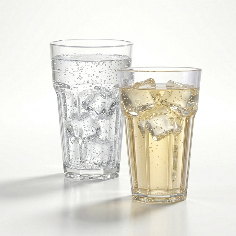 (PC컵) 8각컵 420ml (14온스)-투명