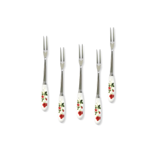 (홈아트) 티포크 과일포크-로즈 (1P)