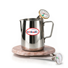 (홈아트) 밀크저그 600ml 아날로그 온도계 세트