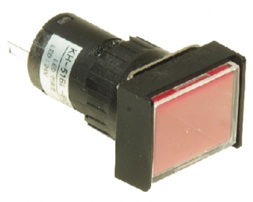 16파이 직사각형 스위치 LED표시등 (KH-516L-B00)