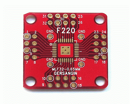 [F220] MLF 32 - 0.65MM 변환기판