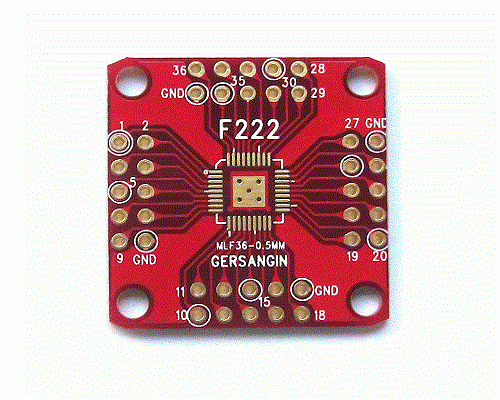 [F222] MLF 36 - 0.5MM 변환기판
