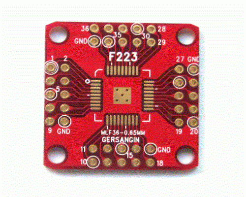 [F223] MLF 36 - 0.65MM 변환기판