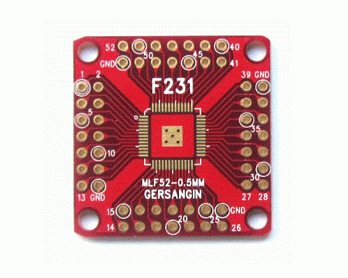 [F231] MLF 52 - 0.5MM 변환기판