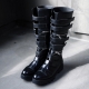 For men, 2001 cowhide, velcro, horizontal zipper,  three-stage separable, handmade long boots, 2 outsole types