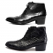 For men, 4561 cowhide black box calf leather, regal wing tip, lace-up, chukka boots, 2 types