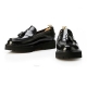 For men, 8132 black box calf cowhide, u-tip, compressed-sponge sole, handmade tassel loafers