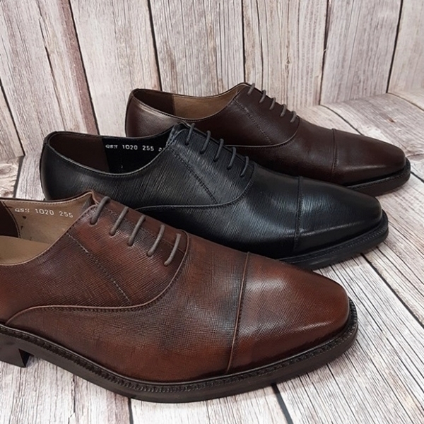 For men, N1020 cowhide leather, straight toe, handmade oxford shoes, 3 colors