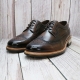 For men, N5000 dark brown cowhide, regal wing tip, lace-up, handmade oxford shoes